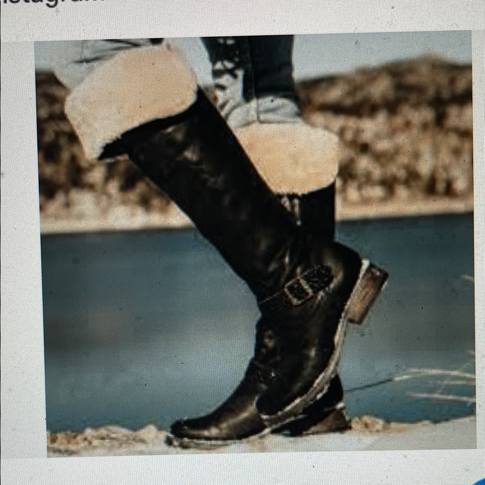Freebird by steven sherling Lined thigh high Black Leather Boots